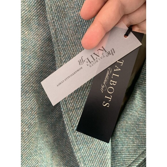 NWT $159 Talbots Petite 4 Herringbone Wool Blend Blazer Jacket Classic Career - Picture 4 of 12